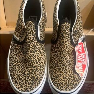 Women’s Vans Slip on Leopard Print Canvas